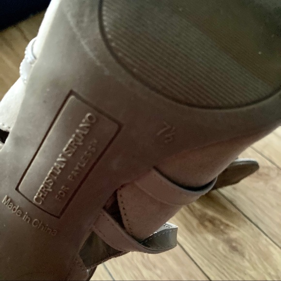 Christian Siriano tan open toe stiletto heels 71/2 - Picture 4 of 6